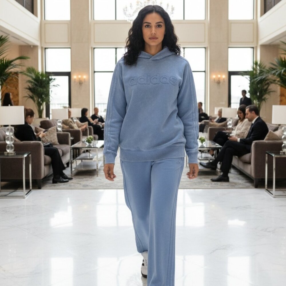 Adidas 2 PC Track Suit Set Ash Blue Men's S / Women’s M‎ KR4213/KS6932